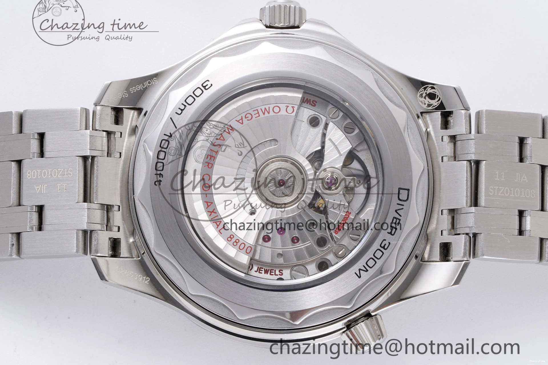 0406 Seamaster Diver 300M ZF 1:1 Best Edition Green Ceramic Green Dial on SS Bracelet A BestValue 7825